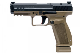Canik Mete SFT 9mm Semi-Auto Pistol, Striker Fired, 4.46 in, 10+1, Optic Ready, Black/FDE