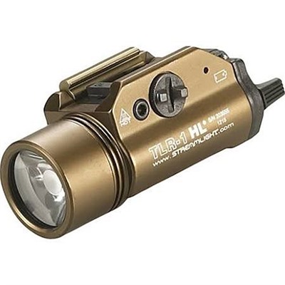 Streamlight TLR-1 HL 1000-Lumen Gun-Mounted Light, Flat Dark Earth Brown