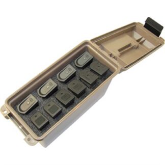 MTM Tactical Mag Can, 10-Mag, Tan, Fits Double-Stack 1911 9mm Luger Magazines