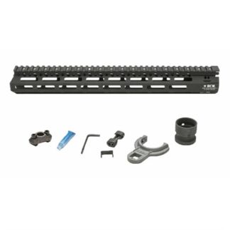 BCM Gunfighter MCMR 15 in M-LOK Free-Float Modular Rail Handguard, Black Anodized Aluminum