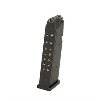 17RD MAGAZINE 9MM BLACK POLYMER FOR GLOCK 17, 19, 26