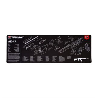 TekMat AK-47 Ultra 44 Cleaning Mat 44 in Black/White Rubber
