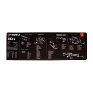 TekMat AR-15 Ultra 44 Cleaning Mat 44 in Black/White Rubber
