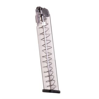 Elite Tactical Systems Group GLK-18-40 9mm 40-Round Glock Magazine, Clear Polymer