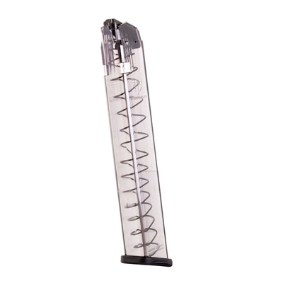 Elite Tactical Systems Group GLK-18-40 9mm 40-Round Glock Magazine, Clear Polymer