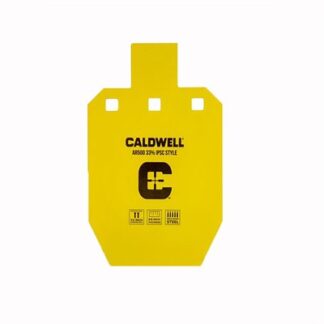 Caldwell AR500 33% IPSC Steel Target, Hanging, Yellow Powder Coat, 10 x 6.1 x 0.4 in