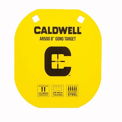 AOB AR500 8in Hanging Yellow Gong Steel Target