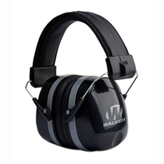 Walkers GWPEXFM5 Premium Passive Folding Earmuff, Over-the-Head, Black Polymer (32 dB)