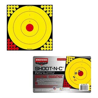 Birchwood Casey Shoot-N-C Long-Range Bullseye Reactive Target Papers, 5 Pack
