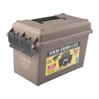 MTM Ammo Can Combo Pack 9mm Luger, 1000-Round Polymer Tan