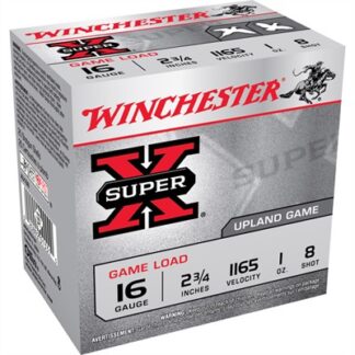 Winchester Super-X 16 Gauge 2-3/4 in #8 Shot 1 oz 25-Round Box Lead Shot