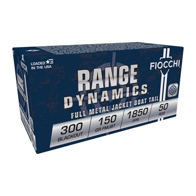 RANGE DYNAMICS 300 BLACKOUT 150GR FULL METAL JACKET BT 50/BX