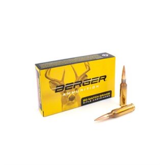 Berger Bullets Elite Hunter 6.5mm Creedmoor 156gr Jacketed Hollow Point Boat Tail, 20 Rounds