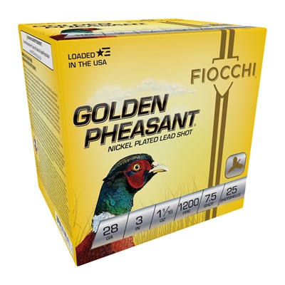 Fiocchi Golden Pheasant Extrema 28 Gauge 3 in #7.5 Shot 25 Rounds/Box
