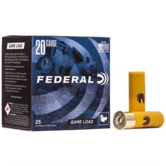 Federal Game-Shok Upland 20 Gauge 2.75 in #7.5 Shot, 7/8 oz, 25 Rounds