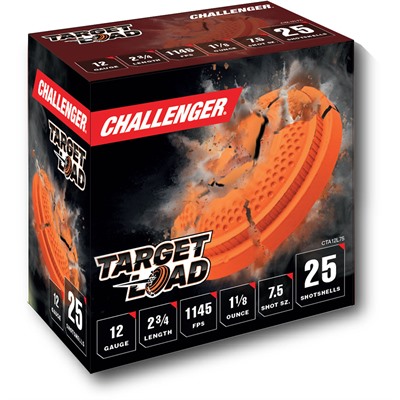 Challenger Ammo 12 Gauge 2-3/4 in #7.5 Target Load 1-1/8 oz 1145 fps