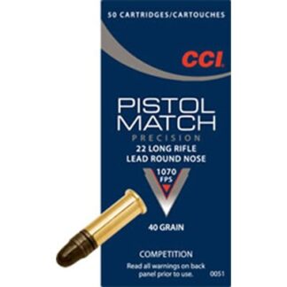 22 LONG RIFLE 40GR LEAD ROUND NOSE 50/BOX