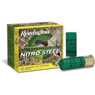 Remington 12 Gauge Nitro-Steel High Velocity #4 Shotgun Shells, 3 in, 25 Rounds
