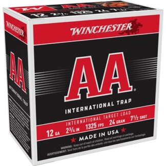 Winchester AA International 12 Gauge 2.75 in #7.5 Lead Shot 25-Round Box