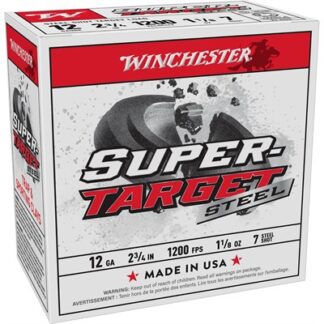 Winchester Super-Target 12 Gauge 2.75 in Steel Shot, #7, 1-1/8 oz, 25 Rounds