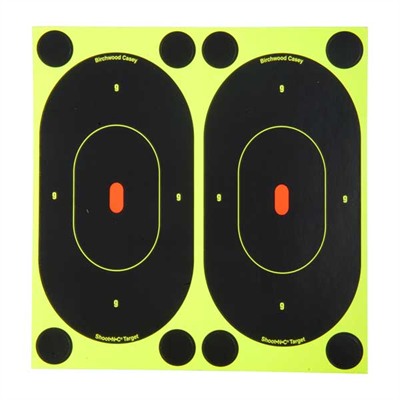 Birchwood Casey Shoot-N-C Reactive Target 7 in Oval Silhouette, Self-Adhesive, 60 Pack