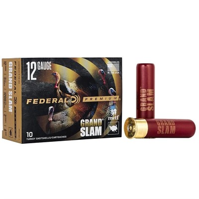 Federal Ammunition Grand Slam 12 Gauge 3.5 in #4 Shot 2 oz 10 Rounds Per Box