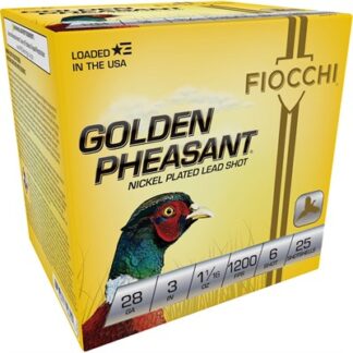Fiocchi Golden Pheasant Extrema 28 Gauge 3 in #6 Shot 25 Rounds Per Box