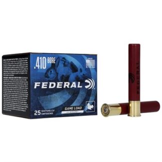 Federal Game-Shok 410 Bore 3 in #6 Lead Shot 11/16 oz, 25 Rounds Per Box