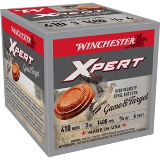 Winchester XPERT Game & Target .410 Bore 3" 3/8 oz #6 Shot, High Velocity, 25 Rounds/Box