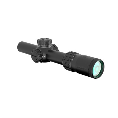 Swamp Fox Tomahawk II 1-4x24mm SFP Bright Fiber Optic Green Reticle, Black