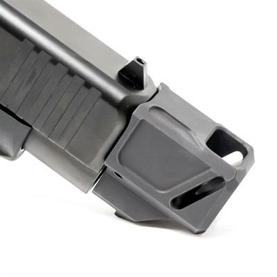 Faxon Firearms EXOS-533 9mm Pistol Compensator, Black Nitride 1/2x28