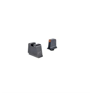 Trijicon GL243C601142 Suppressor/Optic Height Night Sights, Orange Front, Green Lamps, Black Rear