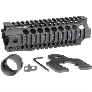 Midwest Industries Combat T-Series 1-Pc Free Float Handguard 7.25 in Black Quad Rail