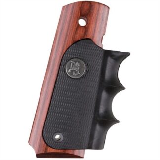 Pachmayr Commander 1911 Legend Finger Groove Pistol Grips, Rosewood