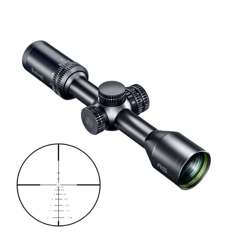 Bushnell R5 3-9x40 Riflescope, DOA-LRH800 Reticle, Black Finish