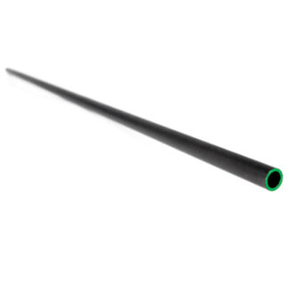 HUXWRX .338 Bore Alignment Rod 18 in Carbon Fiber with Bright Green Tip