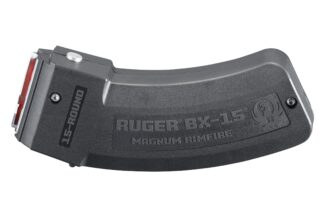 Ruger BX-15 Magnum 17 HMR Detachable Magazine, 15 Rounds, Black