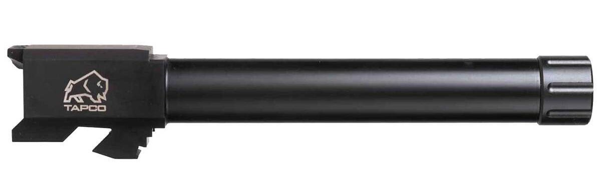 Tapco 9mm Glock 17 Gen 1-3 Threaded Barrel, Black Nitride Stainless, 1/2x28