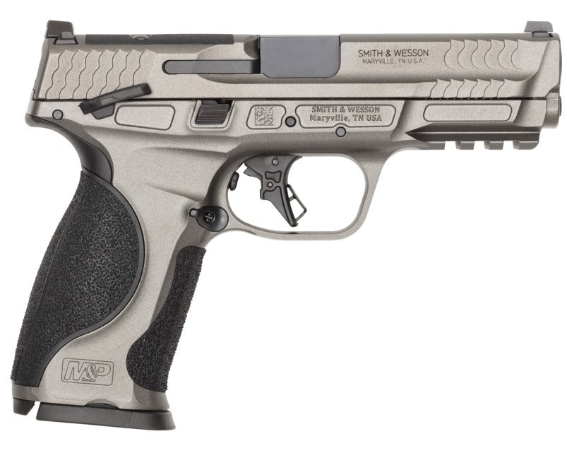 Smith & Wesson M&P M2.0 9mm, 4.25 in Barrel, 10+1 Rounds, Thumb Safety, Optic Cut, Black Armornite