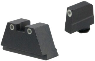 AmeriGlo GL349 3XL Tall Optic-Compatible Green Tritium White Outline Sight Set