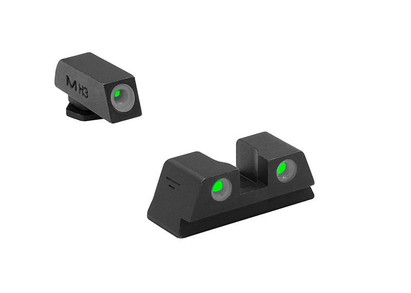Meprolight Tru-Dot Front/Rear Set for Glock 43 Adjustable Green/Green