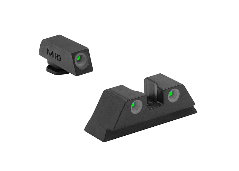 Meprolight TRU-DOT Glock Large Frame Green/Green Tritium Front & Rear Sight Set