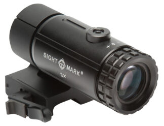 Sightmark T-3 3x Magnifier with Flip-to-Side Mount Matte Black 23mm
