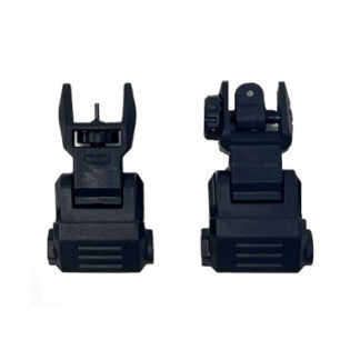 NCStar VG166 Low Profile Picatinny Flip-Up Front and Rear Sights, Black