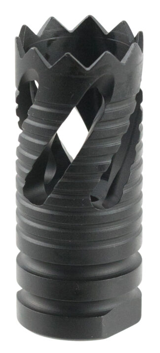 TacFire Thread Crown Muzzle Brake for 223/5.56, 1/2-28 TPI, Black Oxide Steel, 2.05 in OAL