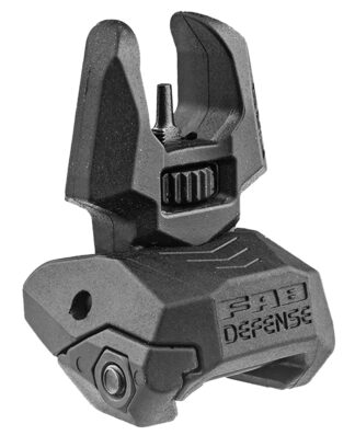 FAB Defense FXFBS Front Back-Up Sight, Flip-Up Front, Low Folded Black Polymer/Metal