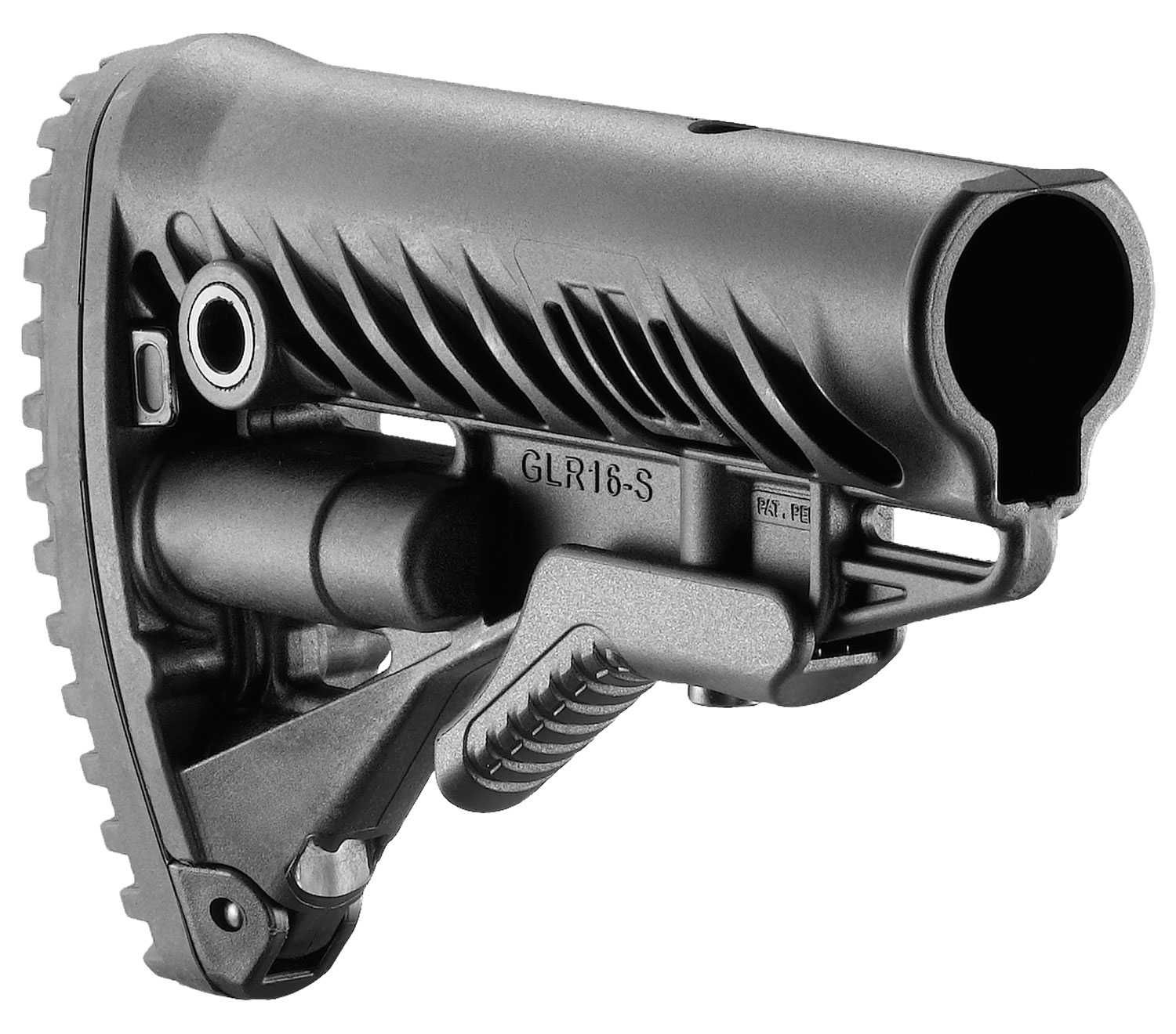 FAB Defense GLR-16 Buttstock for AR-15/M16/M4, Black Polymer