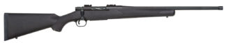 Mossberg 28013 Patriot Full Size 450 Bushmaster 4+1 20" Matte Blued Fluted Threaded Barrel, Drilled & Tapped Matte Blued Stainless Steel Receiver, Black Fixed Synthetic Stock, Right Hand
