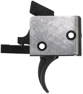 CMC Triggers Drop-In 9mm PCC Single-Stage Curved Trigger, 3-3.5 lb, Black/Silver Finish