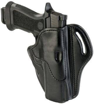 1791 Gunleather BH2.4 Belt Slide Open Top Multi-Fit Holster, 2.4, Stealth Black Leather